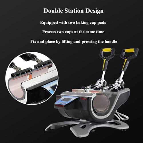 Máquina termo transfer para tazas de doble estación miniatura 3