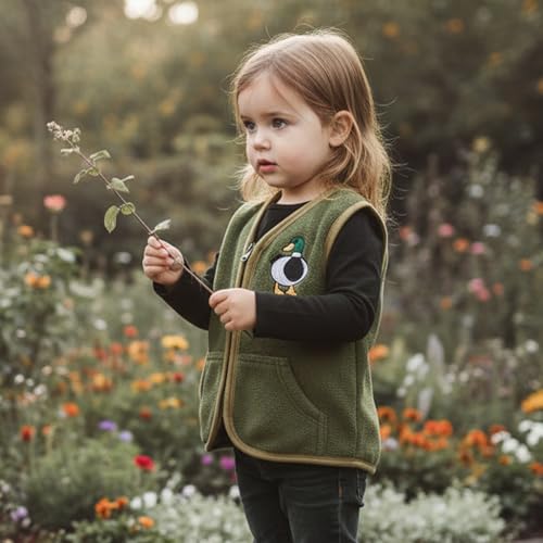 Image of Ayalinggo Toddler Baby Girls Boys Winter Warm Vest Clothes Buffalo Plaid Christmas Jacket Kids Puffer Quilted Gilet Coat | Full front zipper, warm clothes for cold winter, Red Black Buffalo Plaid Christmas Outfit, Kids Puffer Quilted Gilet Coat
