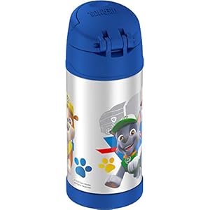 THERMOS-FUNTAINER-12-Ounce-Stainless-Steel-Vacuum-Insulated-Kids-Straw-Bottle-Paw-Patrol