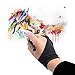 Océu Artist Glove for Drawing Tablet Artist's Drawing Glove with Two Fingers for Graphics Drawing Tablet (1 Unit of Free Size, Good for Right Hand or Left Hand) (S)