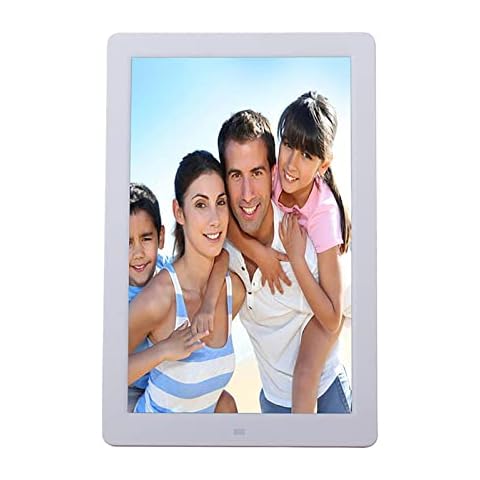Digital Frame 12 Inch Digital Photo Storage Devices Electronics Storage Ideas HD Display with Superior Color Fidelity Wall/Desk Mount Background Music Support 1080p Video Support USB and SD Card Cover