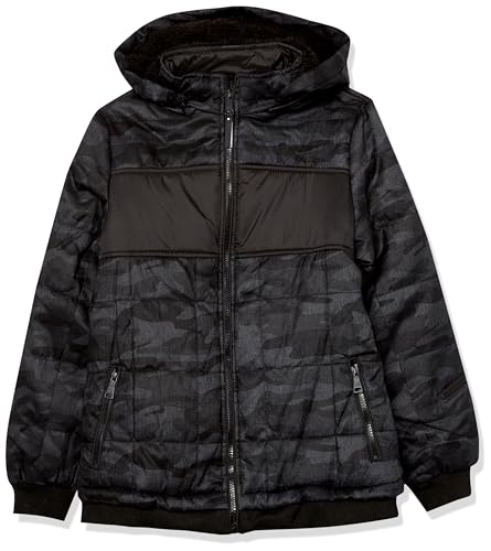URBAN REPUBLIC Boys Light Wool Hooded Jacket