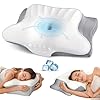 Cervical Neck Pillow for Pain Relief - Ergonomic Memory Foam Pillows for Sleeping, Cooling Side Sleeper Pillow for Neck Support, Contour Orthopedic Bed Pillow for Back Stomach Sleepers