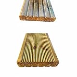 7 x Treated Timber Decking Boards A Grade Quality 32mm Thick x 144mm Wide x 4.8m Long for use in The Garden Deliveries to Mainland UK ONLY