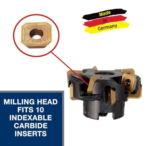 Image of C.S. Unitec inchZFR 250 15 to 60 Degree Milling Head for Use with SKF 025 Power Chamfering Tool /Beveling Machine Chamfer up to 3 /4 inch inch Bevel Width - Made in Germany inch
