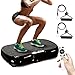 bigzzia Vibration Plate Exercise Machine, Vibration Plate for Lymphatic Drainage, 2025 Upgraded Double Motors for Weight Loss (Jet Black)
