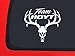 Team Hoyt Antlers - White Window Decal Hunting Sticker