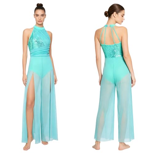 Tutu lyrique pour femme et combinaison de gymnastique sans manches