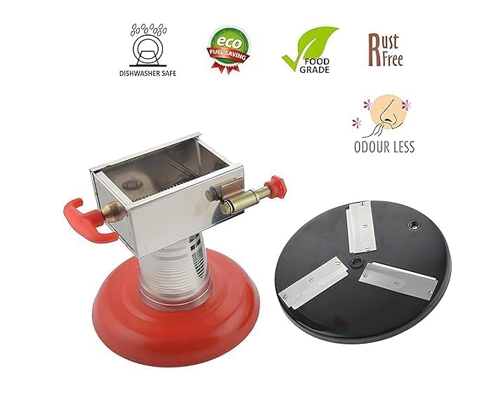 Image of Pototo Chips Maker Stainless Steel Blade, Ergonomic Handle, Home UseWafer Cutter, Wafer Maker, Vegetable Slicer, Potato Chips Slicer, Wafer Cutting Machine for Home (Stainless Steel)
