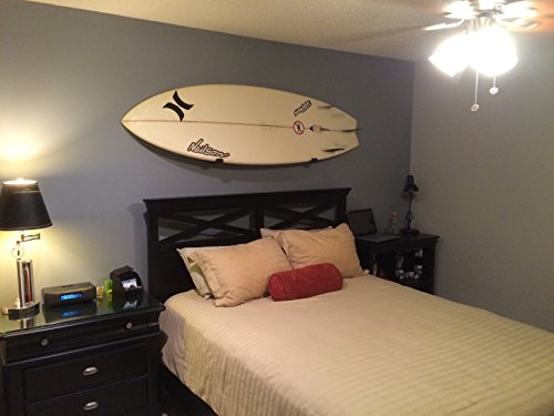 Storeyourboard Naked Surf, The Original Minimalist Surfboard Wall Rack, Display Rack, Black #TOP3