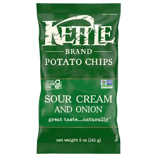 Kettle Foods – Croustilles de pommes de terre crème sure et oignon, 141,​7 g
