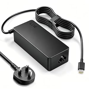 65W USB C Laptop Charger, Compatible Lenovo Laptop thinkpad Charger for Lenovo ThinkPad x1 Carbon T14 T15 T580 T590 X280X380, ChromebookC330/S33... All USB-C Charging Ports Laptops
