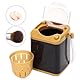 Mini-Make-up-Pinselreiniger, Elektrisches Waschmaschinen-Make-up-Werkzeug-Reinigungsgerät, Make-up-Schwammreiniger, mit Abflussrohr (Gold)