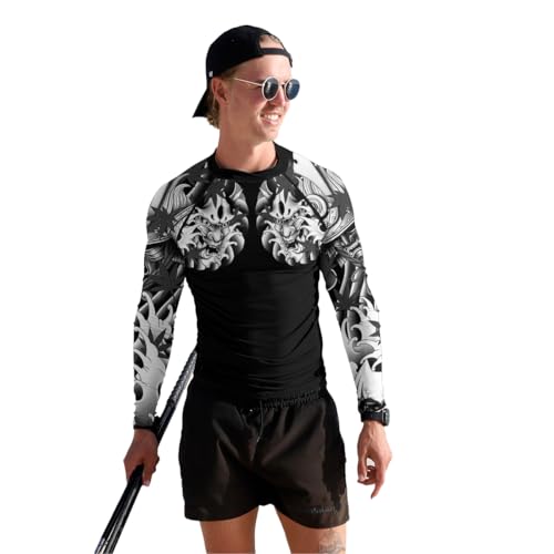 Samurai Ranked Rash Guard Men’s Long Sleeve Compression Shirt Designed for BJJ MMA, and All Combat Sports4