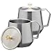 Produktbild SANQIAHOME® Kaffeetasse 2 Stück Edelstahl Kaffeebecher mit Deckel 420ml Trinkbecher aus Edelstahl Doppelwandige