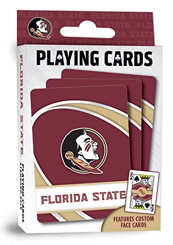 Image of MasterPieces Family Games - NCAA Florida State Seminoles Playing Cards - Officially Licensed Playing Card Deck for Adults, Kids, and Family