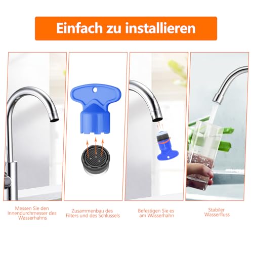 15 Stück WasserhahnLuftsprudler Set WasserhahnSieb LuftsprudlerSpritzaufsatz KüchenspüleLuftsprudler BelüftungsWasserhahnLuftsprudler LuftsprudlerEinsatz für die Meisten Wasserhähne