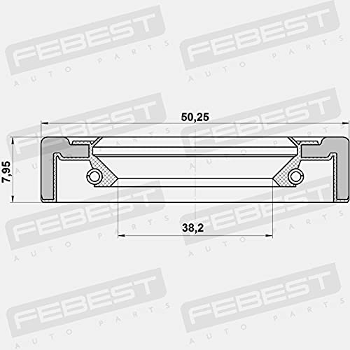 Amazon.com: Oil Seal Axle Case Febest 95GCY-40500808X Oem 