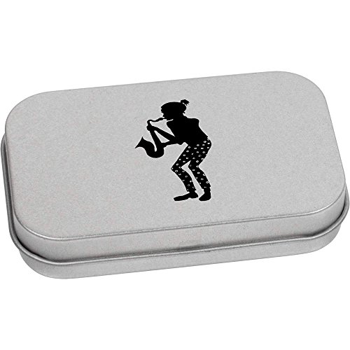 Azeeda 80mm 'Jazz Musician' Metal Hinged Tin/Storage Box (TT00030593)