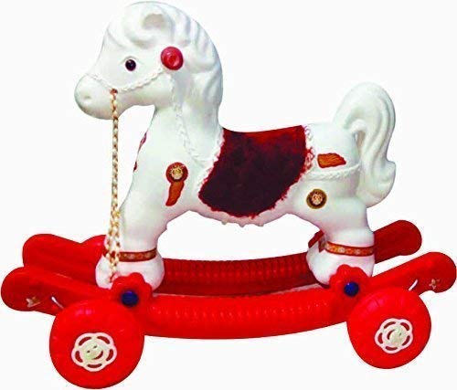 Toydirect 2-in-1 Horsey Rocker/Ride-on Toy for Kids Birthday Gift for Kids/Boys/Girls (Multi)