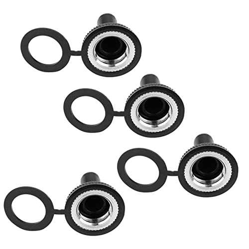 20Pcs 12mm Rocker Toggle Switch Water Cap Boot Cover, Black, Insulated Water Rubber Cap for 12mm Toggle Switch Handle, Easy to Mount