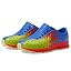 Uv Blue/Fire Red/Chartreuse Flame/Celery Speckle Rubber