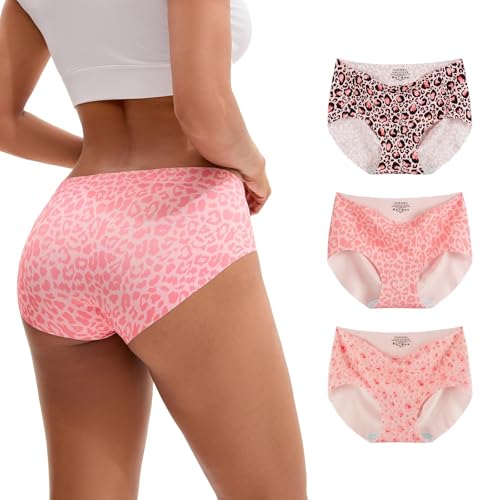 Image of INNERSY Women's Seamless No Show Hipster Panties Invisible Light Underwear 3-Pack