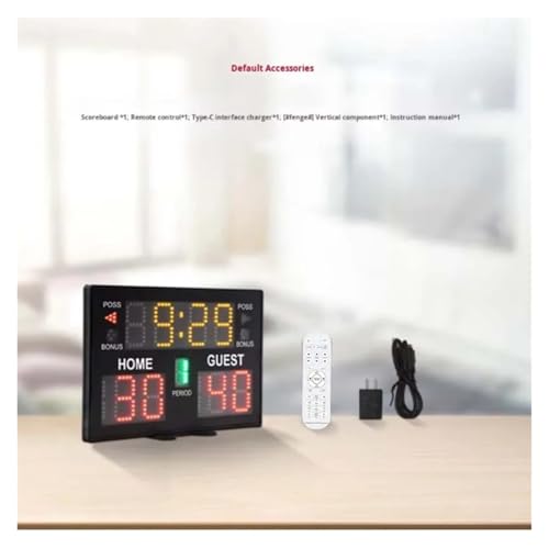 Cronómetro LED multifuncional para gimnasio 37.5x25x2.3 cm miniatura 6
