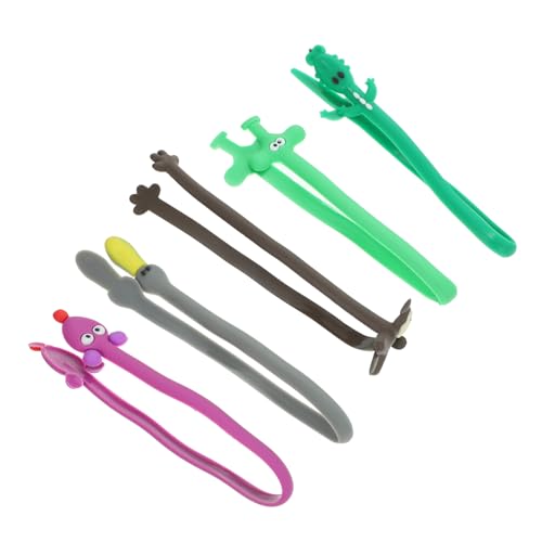NUOBESTY 12Piezas Enrollador Para Auriculares Cartoon De Organizador De Cables USB Portátil Para Oficina y Hogar Aleatorio