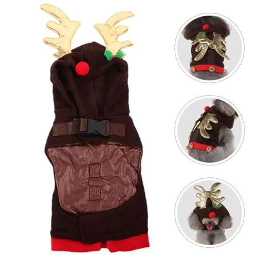 Disfraz de Navidad para perros SUPVOX cómodo y transpirable miniatura 5