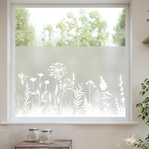 Dktie Fensterfolie Blickdicht Mit Botanischem Muste Produktbild-Vorschau 3