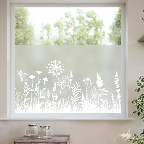 dktie Fensterfolie Blickdicht Sichtschutzfolie Fenster Milchglasfolie Botanisches Muster Statisch Haftend Anti-UV Kein Kleber Wiederverwendbar Geeignet für Wohnzimmer, Schlafzimmer 44,5 x 200 cm dktie Fensterfolie Blickdicht Sichtschutzfolie Fenster Milchglasfolie Botanisches Muster Statisch Haftend Anti-UV Kein Kleber Wiederverwendbar Geeignet für Wohnzimmer, Schlafzimmer 44,5 x 200 cm
