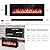 R.W.FLAME 50" Electric Fireplace Wall Mounted/Recessed with Remote Control,Low Noise,750W/1500W Ultra-Thin Fireplace Heater with Timer,Touch Screen, Adjustable Flame Color Speed Brightness