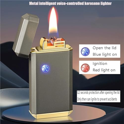 Encendedor de queroseno con activación por voz y sistema de llama múltiple 3