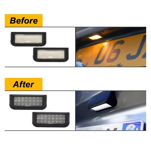 Luz LED de matrícula Citroen Jumpy con alta iluminación anti-error VAN 2