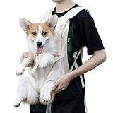 Wakytu Dog Front Carrier Backpacks for Small Dogs, Legs Out Pet Carrier Sling Backpack with Adjustable Padded Ventilated Shoulder Straps, Easy-Fit for Traveling Hiking Camping