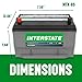 Interstate Batteries Automotive Battery 12V 68Ah (Group Size 65) 750CCA SLI AGM Auto Battery Replacement for Cars, SUVs, Sedans, Trucks (MTX-65)