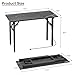 TEMI Small Computer Desk Folding Table - No Assembly, Compact 43.3