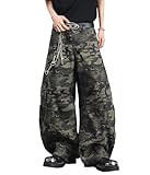 Zewool Pantalones vaqueros holgados para hombre, XXL