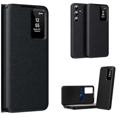 Étui Galaxy S25 Anti-Choc Fenêtre de Vue et Clapet Aimanté Pratique