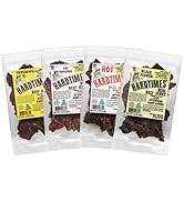 Hardtimes Handcrafted Beef Jerky - Variety Flavors - 4 Pack of 2.25 oz. Bags