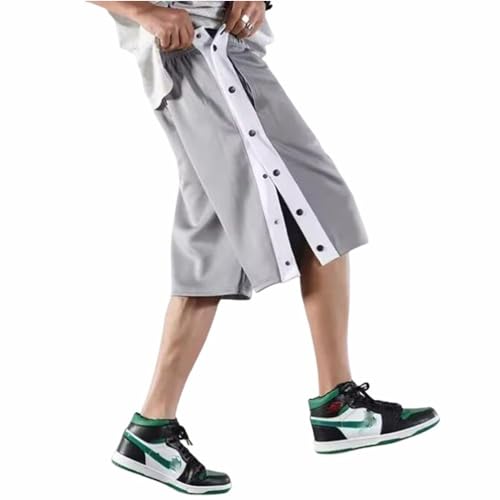 バスパン ジュニア レディース メンズ スナップボタン ジム バスケットパンツ バスケットボールパンツ パンツ ショートパンツ サイドボタン 筋トレ トレーニングウェア 運動着 ダンス