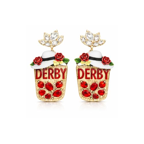 Boucles d'oreilles Derby pour femme chic au Kentucky rando