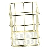 Porte-marqueur - le matériau est sûr, lisse, portable et de bonne texture, il est un gobelet à stylo en treillis métallique.