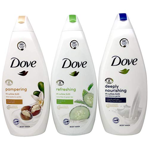 Dove Body Wash Variety Pack Shea Butter with Warm Vanilla, Deeply