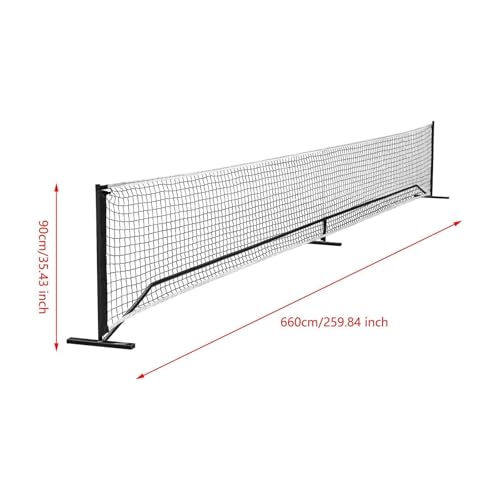 Filet de pickleball portable ultra léger de 22 pieds de long