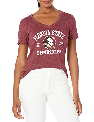 Blue 84 Women's Florida State Seminoles T Shirt Tri-Blend Mascot, Florida State Seminoles Maroon, Medium