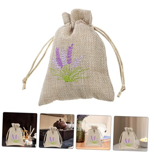 5 bolsas sachet vacías con cordón fragancia lavanda miniatura 5