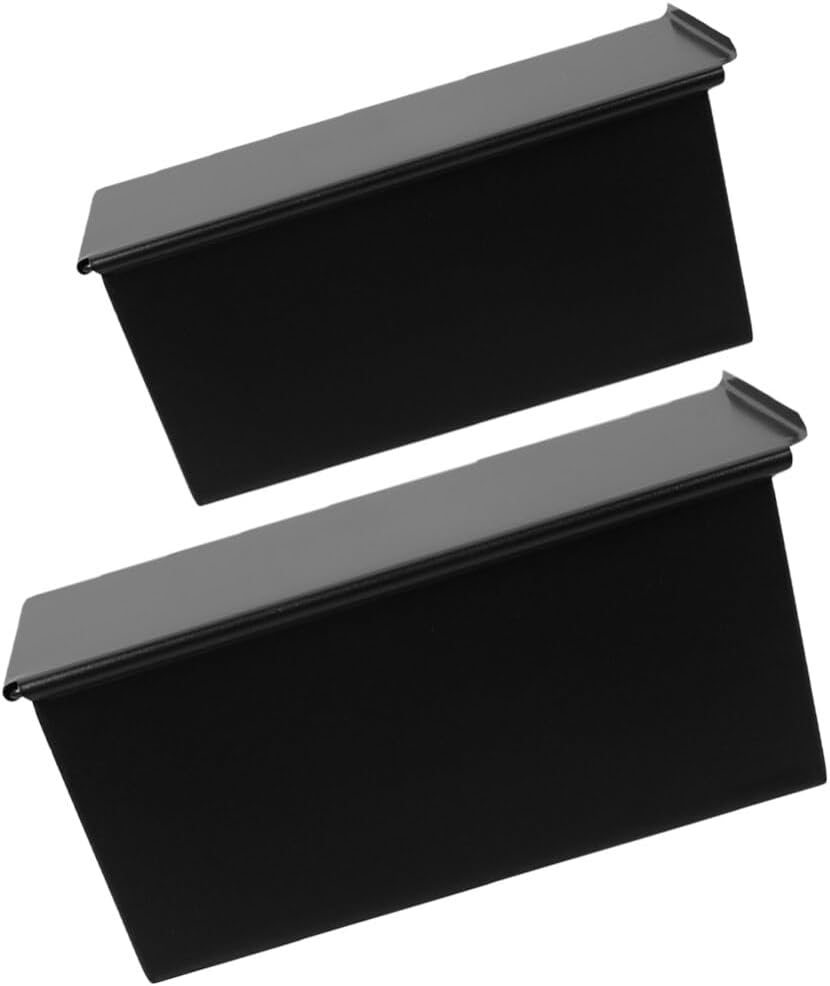 Luxshiny 2pcs Nonstick Loaf Pan with Lid Reusable Toast Mold for Baking Bread for Home for Toast Sandwich Slices