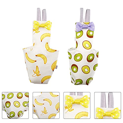 iplusmile Vogel Accessoire 2 Stks Mooie Vogel Luiers Ademend Papegaai Luier Huisdier Vliegende Kleding Benodigdheden - Afbeelding 4